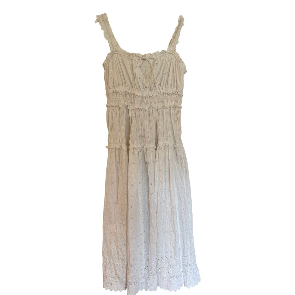 Gap x Doen white eyelet midi dress size large - Picture 9 of 9